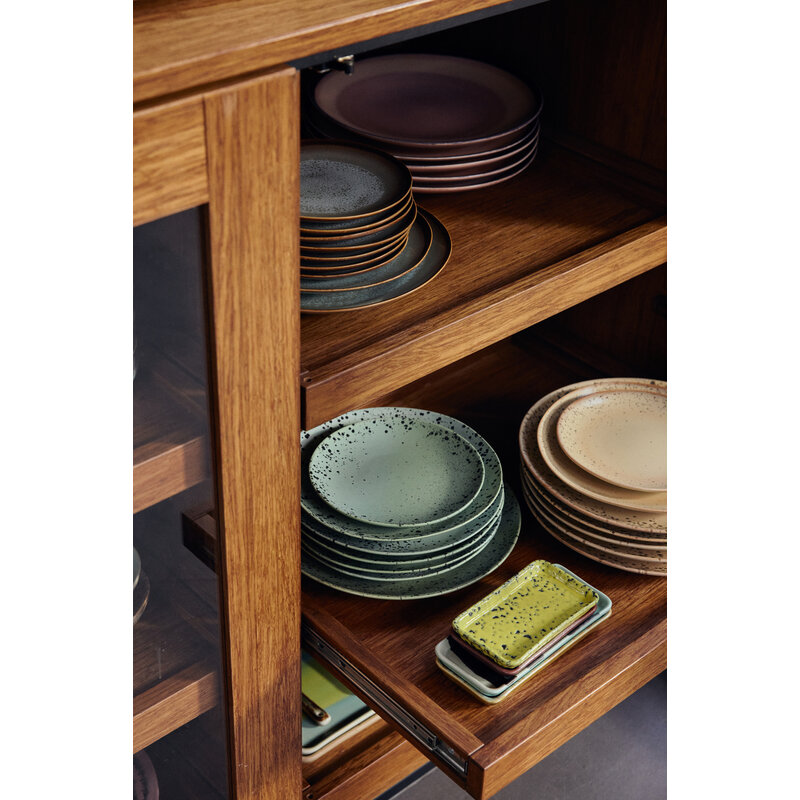 HKLIVING-collectie 70s ceramics: dessert bord fleck (set of 2)