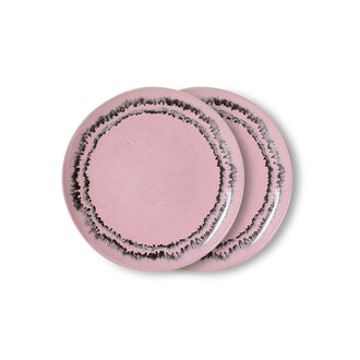 HKLIVING 70s ceramics: dessert bord bubble (set of 2)