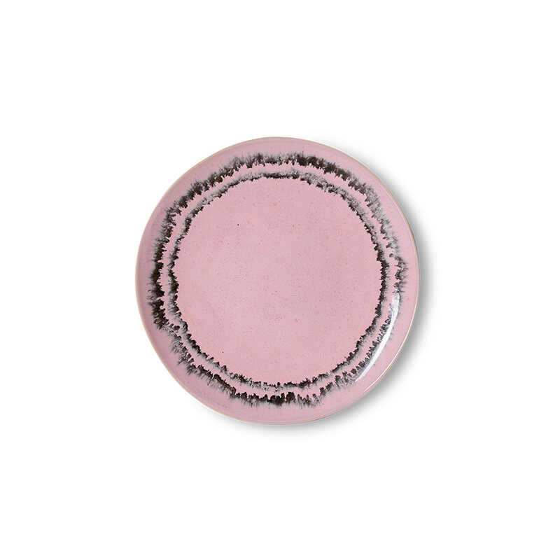 HKLIVING-collectie 70s ceramics: dessert bord bubble (set of 2)