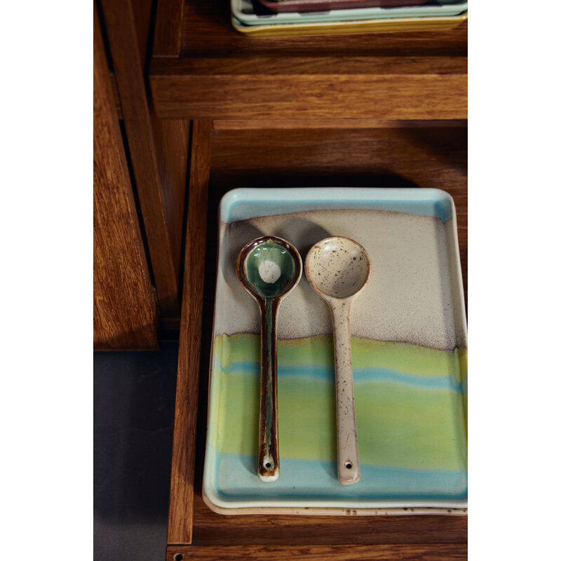 HKLIVING-collectie 70s ceramics: serveer lepels hills (set of 2)