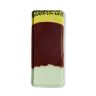 HKLIVING 70s ceramics: cake tray cherry