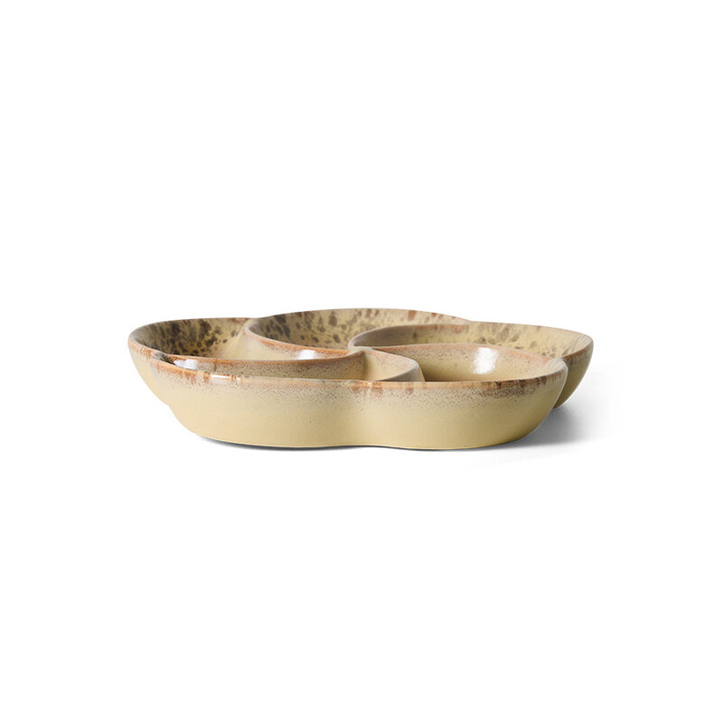 HKLIVING-collectie 70s ceramics: snack tray grit