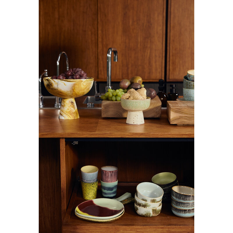 HKLIVING-collectie 70s ceramics: koffiekopjes artistic (set of 4)