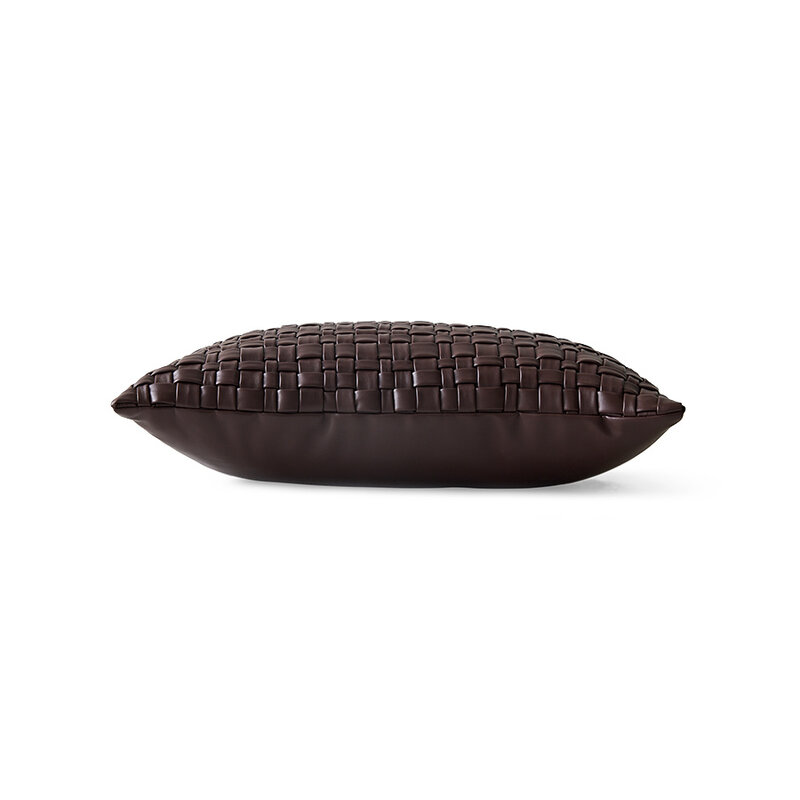HKLIVING-collectie Woven kussen chocolate brown (50x30cm)