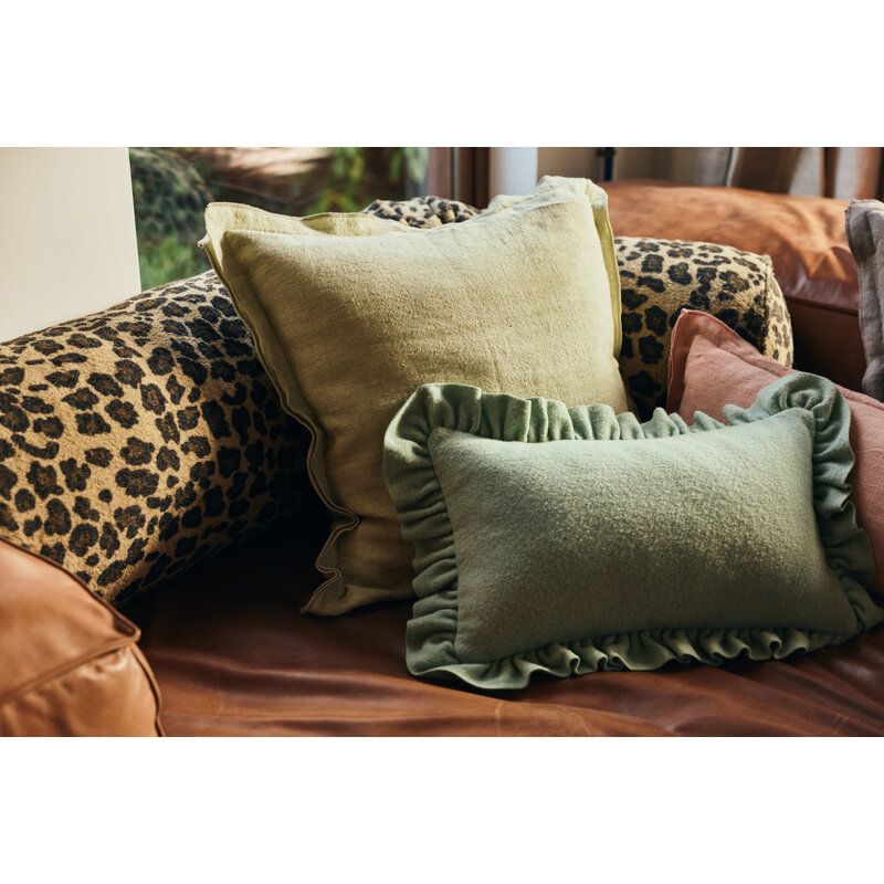 HKLIVING-collectie Felt kussen mint (60x40cm)