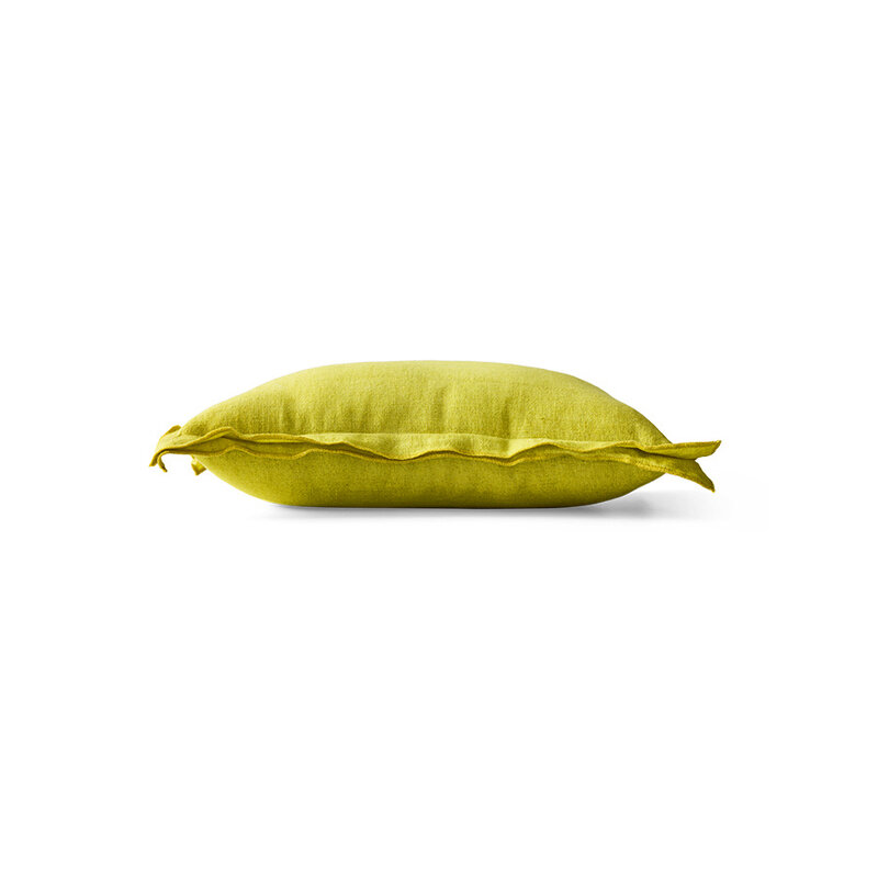 HKLIVING-collectie Linen cushion, lemongrass (50x30cm)