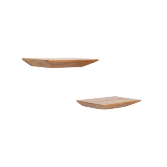 Raw Materials Craftsman teakhouten wandplank - set/2 25 cm