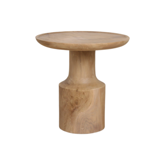 Raw Materials Nero teak side table "Day" - natural teak