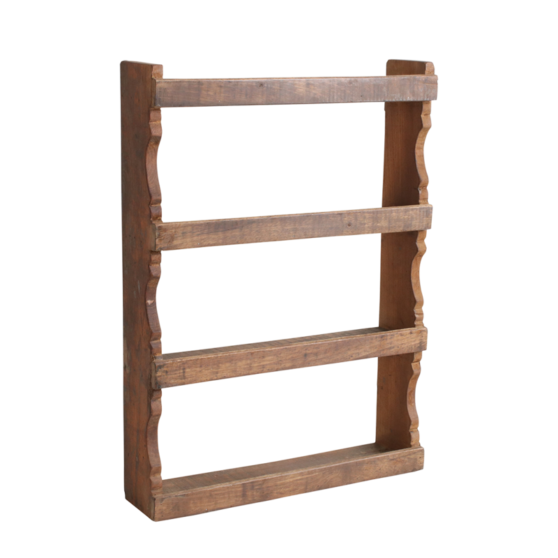 Raw Materials-collectie Factory Spice Rack - FSC Recycled Wood - 48.5x10x58 cm
