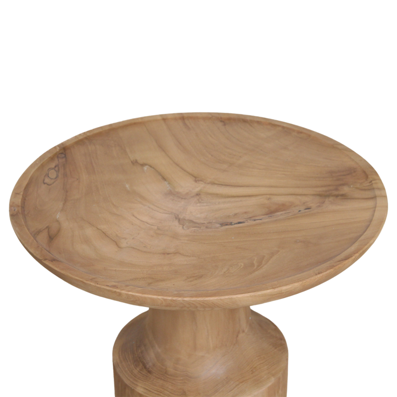 Raw Materials-collectie Nero teakhouten bijzettafel Day - natuurlijk teak