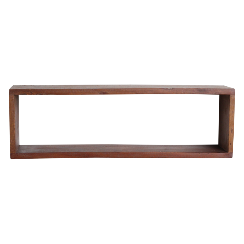 Raw Materials-collectie Factory Box Wall Shelf - FSC Recycled Wood - 70x15x22 cm