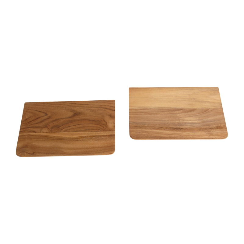 Raw Materials-collectie Craftsman teak wall shelf - set of 2 25 cm