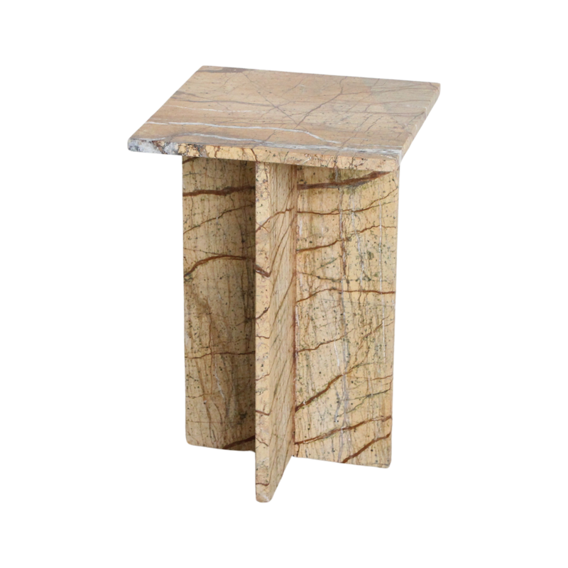 Raw Materials-collectie Seoel marmeren bijzettafel - Bizar