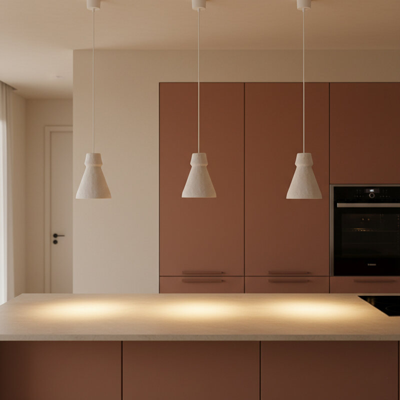 Raw Materials-collectie Chalk hanglamp Pugal - 17x17x23,5 cm