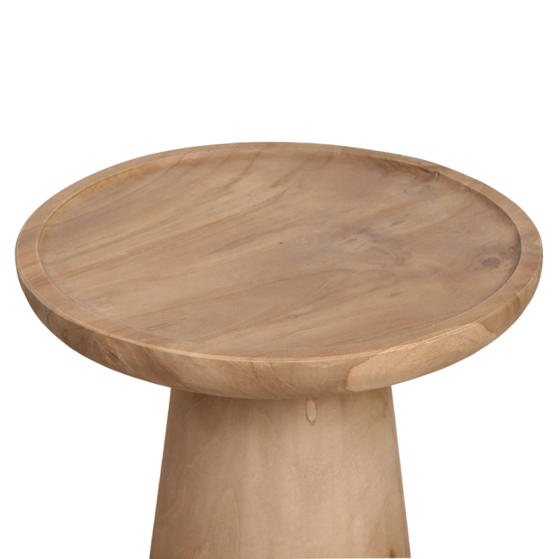 Raw Materials-collectie Nero teakhouten bijzettafel  Ray - natuurlijk teak