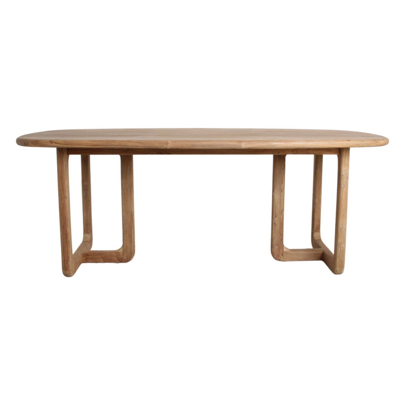 Raw Materials-collectie Invierno teak dining table - 200 cm