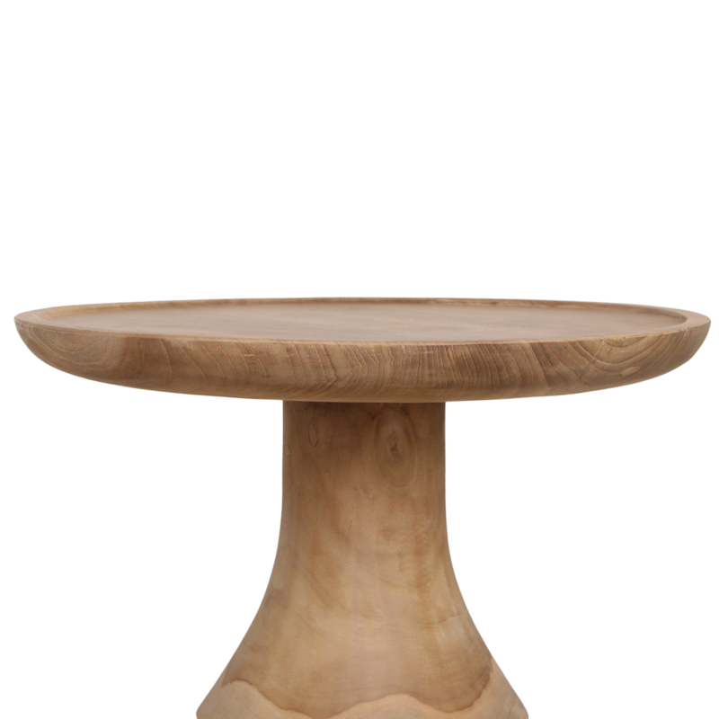 Raw Materials-collectie Nero teakhouten bijzettafel Dawn - natuurlijk teak