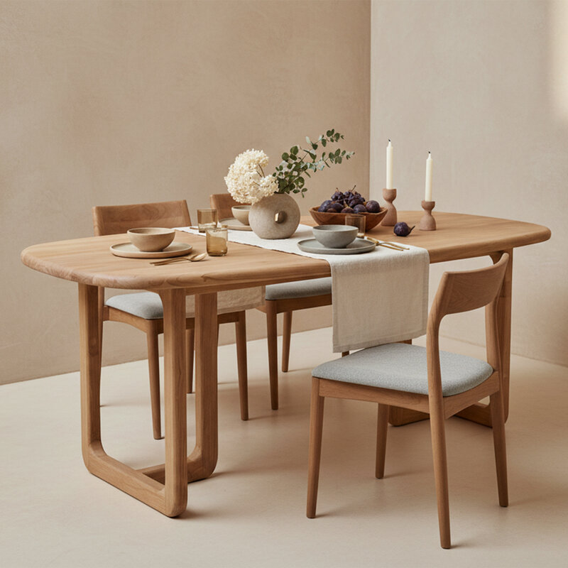 Raw Materials-collectie Invierno teak dining table - 200 cm