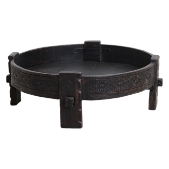 Raw Materials Chakki bijzettafel zwart - 73x73x25 cm