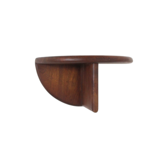 Raw Materials Round bullnose mango wood wall shelf