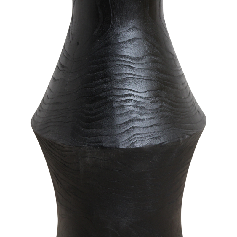 Raw Materials-collectie Nero teakhouten bijzettafel Twilight - zwart