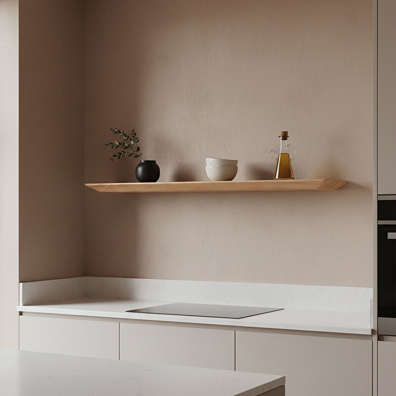 Raw Materials-collectie Craftsman teakhouten wandplank - 90 cm