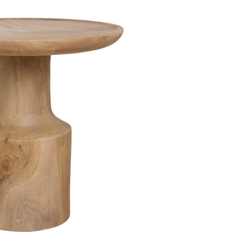 Raw Materials-collectie Nero teak side table "Day" - natural teak
