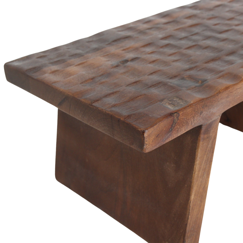 Raw Materials-collectie Mango Wood Brown side table/stool - 40x25x20 cm