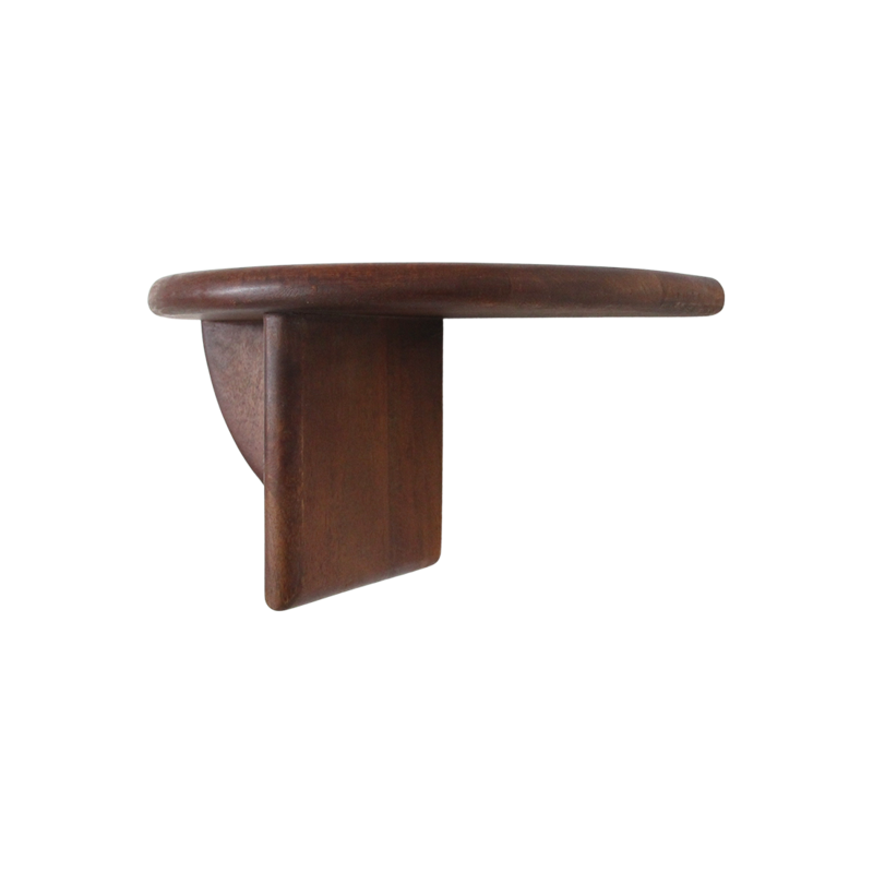 Raw Materials-collectie Bullnose mangohouten wandplank rond