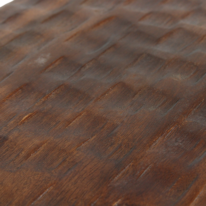 Raw Materials-collectie Mangohouten bijzettafel/kruk bruin - 40x25x20 cm