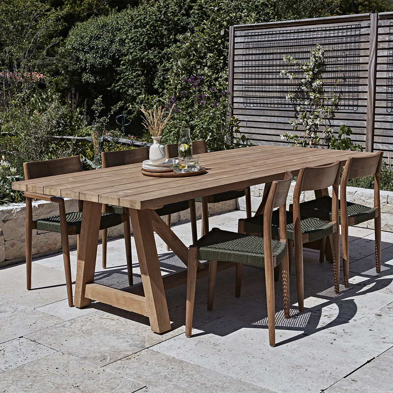 Raw Materials-collectie Soleado teakhouten tuintafel 240 cm