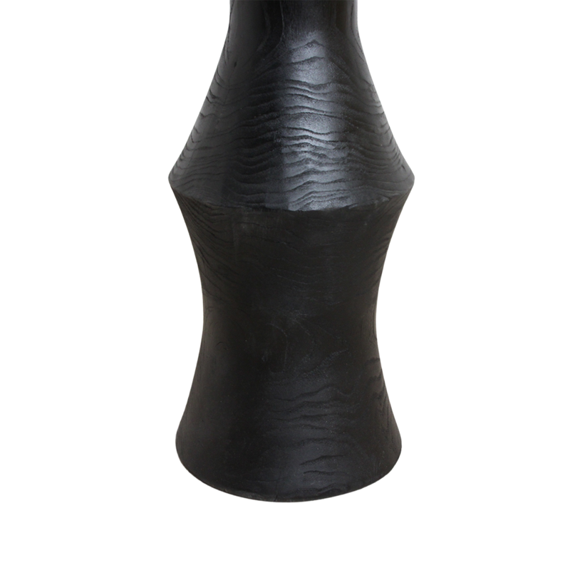 Raw Materials-collectie Nero teakhouten bijzettafel Twilight - zwart