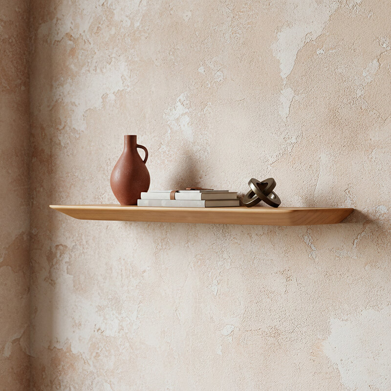 Raw Materials-collectie Craftsman teak wall shelf - 60 cm