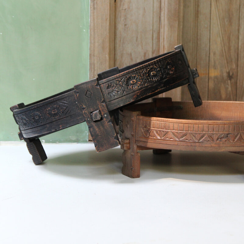 Raw Materials-collectie Chakki bijzettafel zwart - 73x73x25 cm