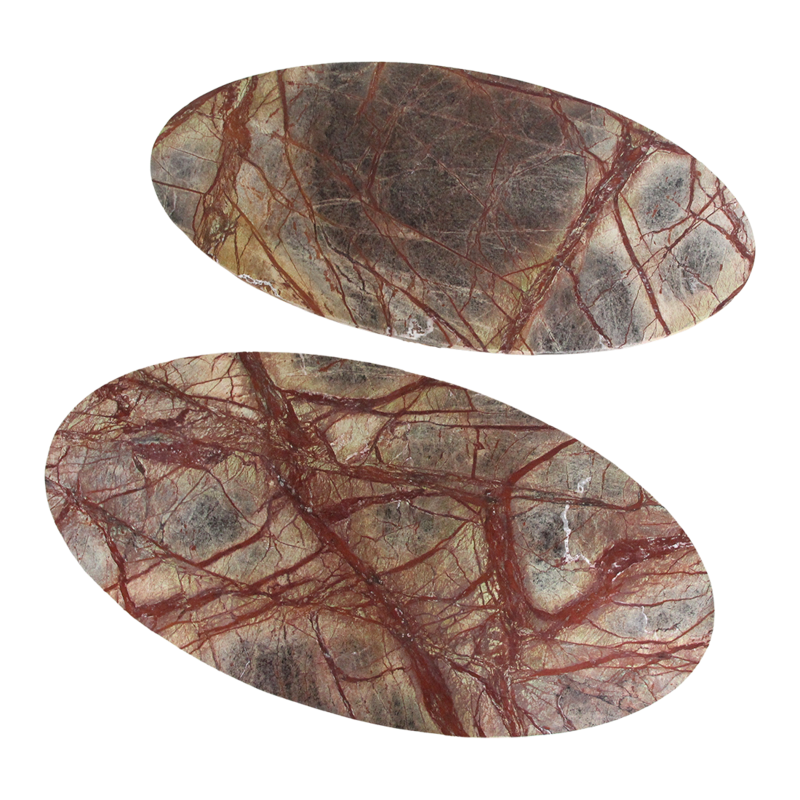 Raw Materials-collectie Bizar marble coffee table - 120x60x38 cm