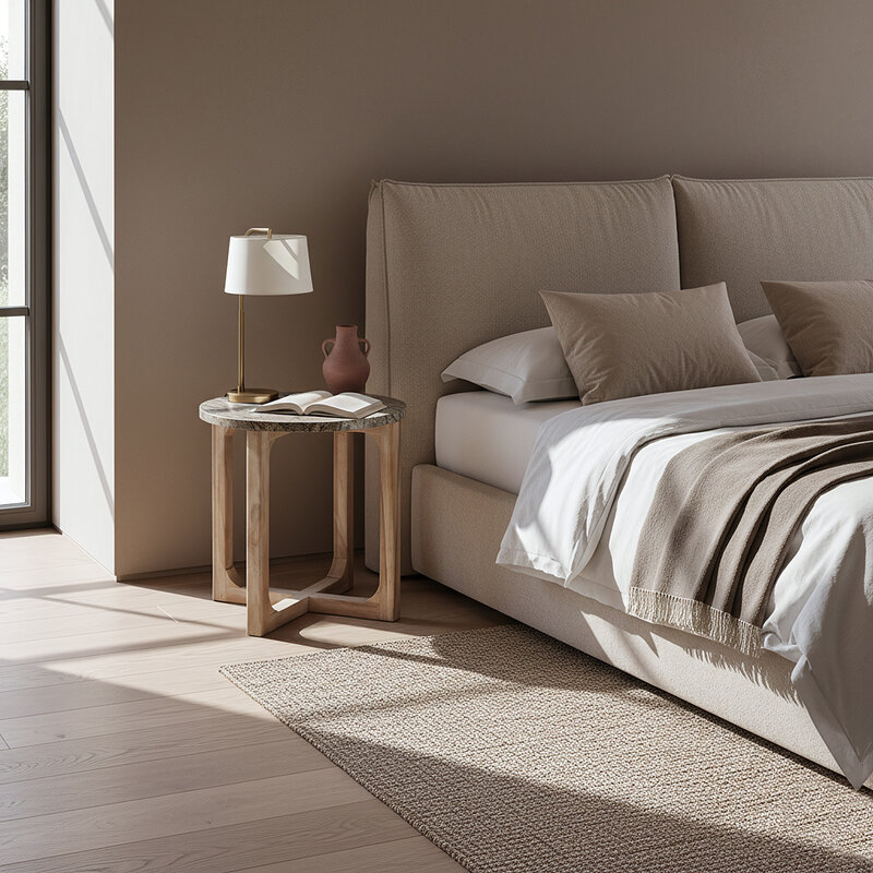 Raw Materials-collectie Marmeren bijzettafel Bizar - 50x50x50 cm