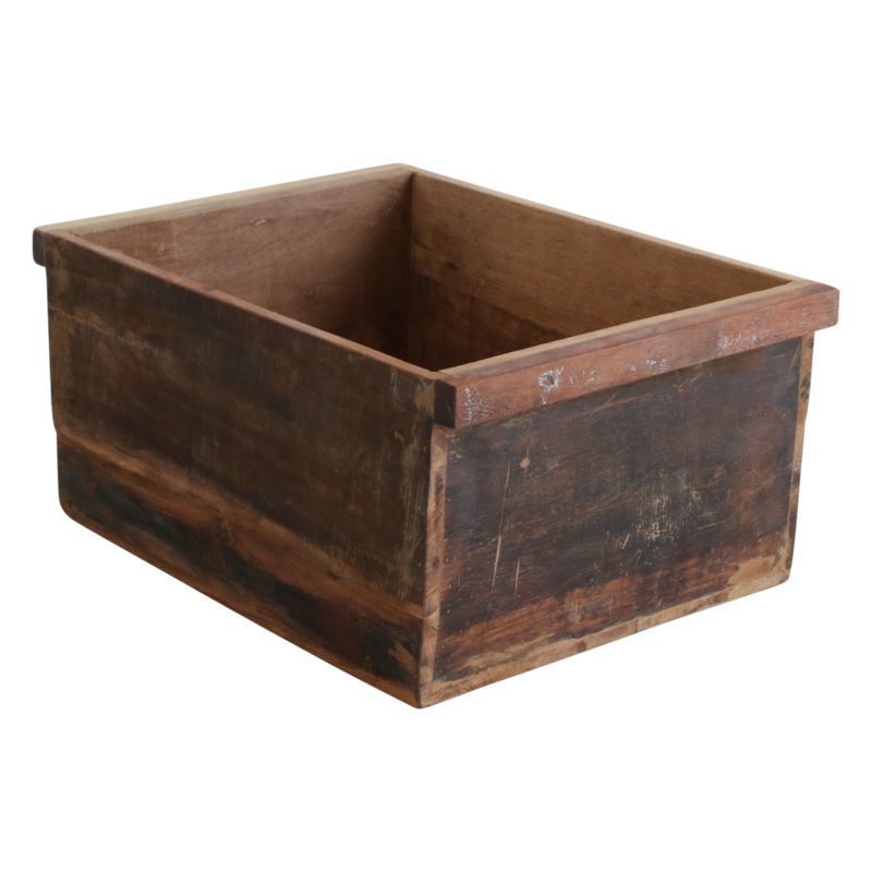 Raw Materials-collectie Factory opbergbox - FSC-gerecycled hout -42x20x30 cm