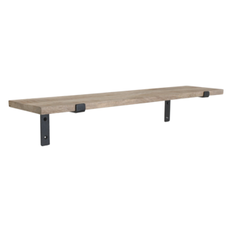 Raw Materials Mango Wood Wall Shelf - 80 cm
