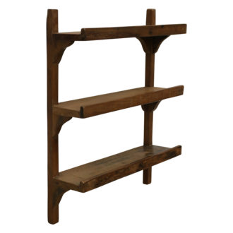 Raw Materials Factory Kitchen Shelf - FSC Recycled Wood - 50x16x64 cm