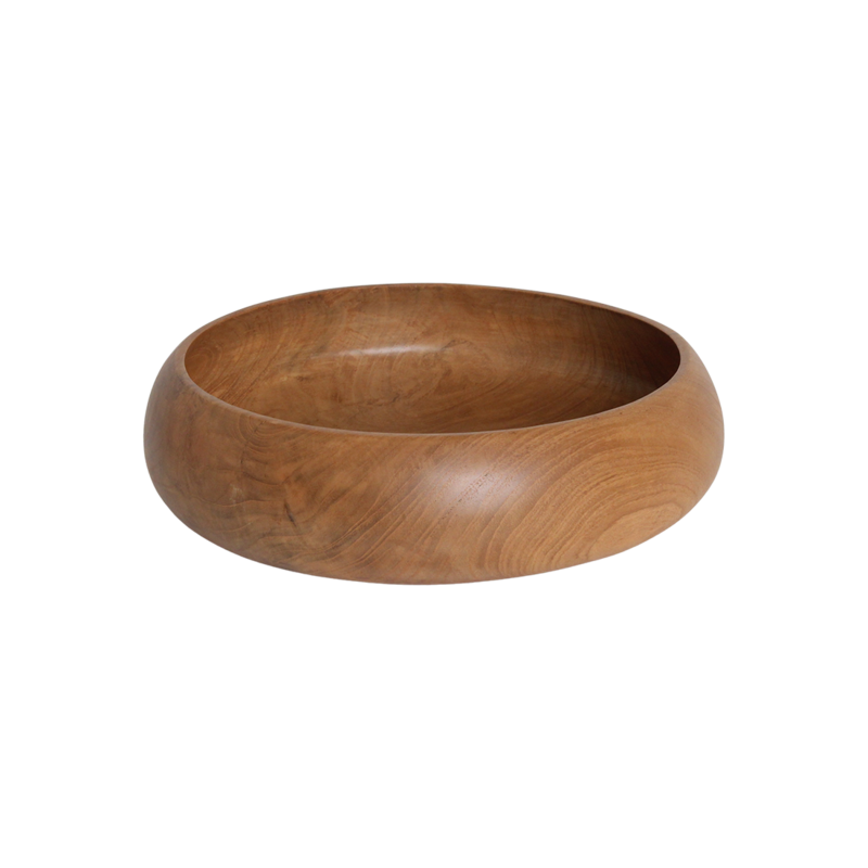 Raw Materials-collectie Teakhouten schaal medium - Ã˜ 30 cm