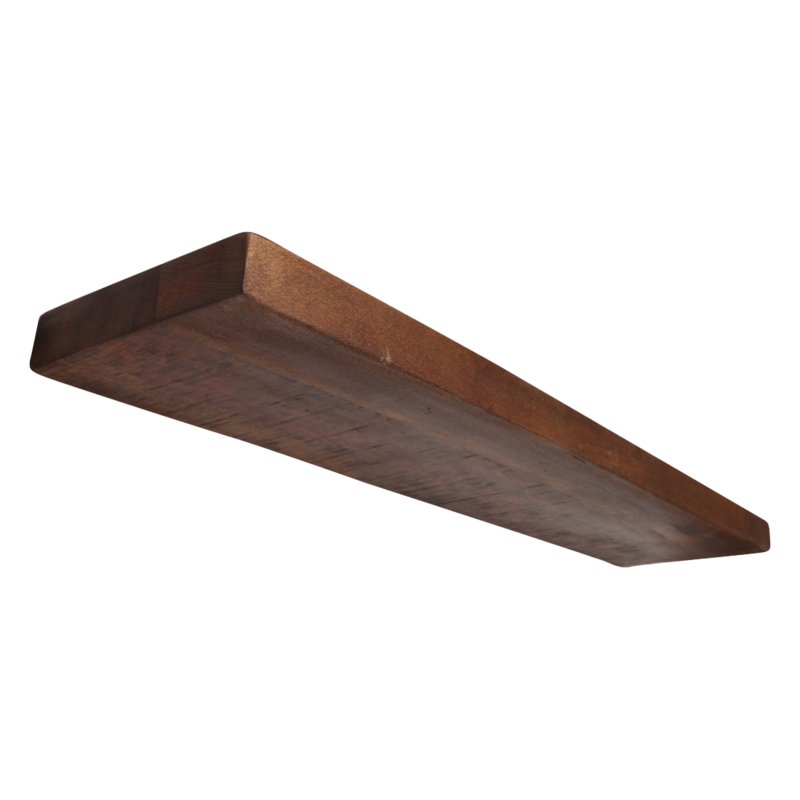 Raw Materials-collectie Factory Floating Wall Shelf - FSC Recycled Wood - 80x18x3.8 cm