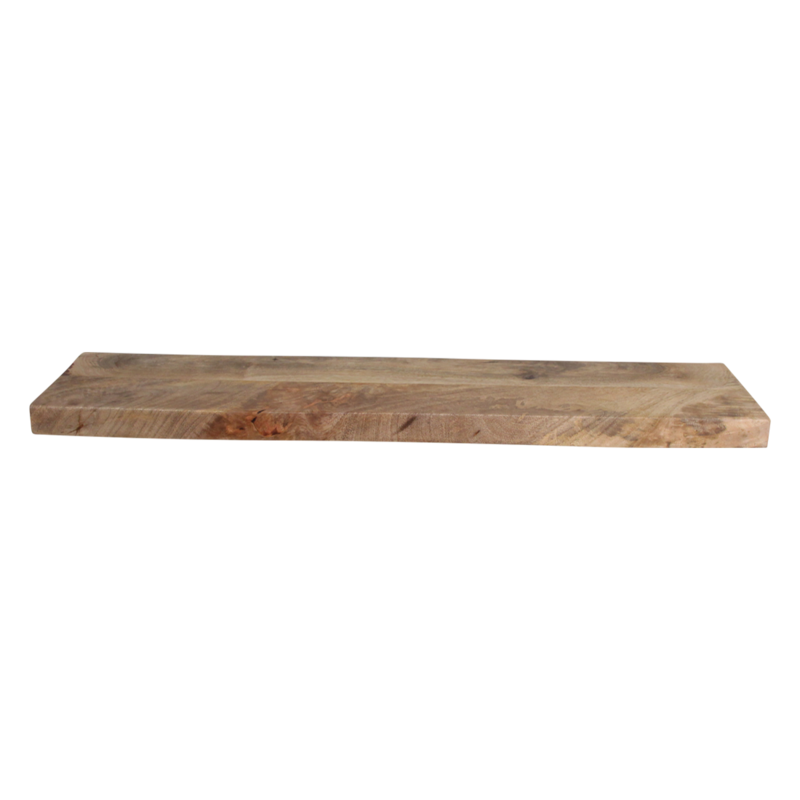Raw Materials-collectie Mango Wood Floating Wall Shelf - 80x18x3.8 cm