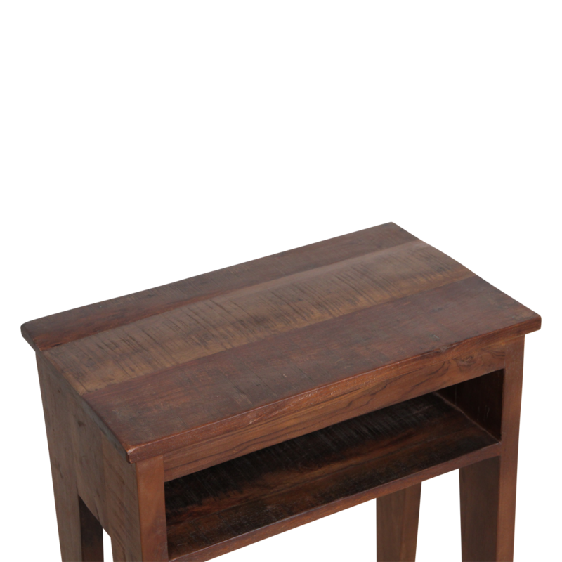 Raw Materials-collectie Factory nachtkastje - FSC-gerecycled hout - 50x30x60 cm