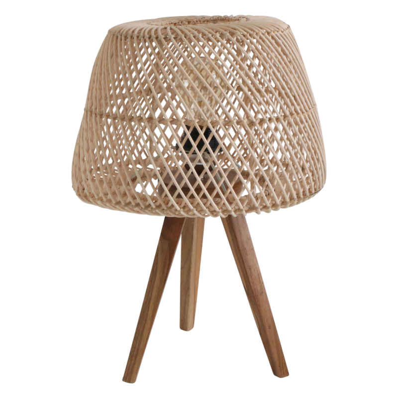 Raw Materials-collectie Maze rotan tafellamp