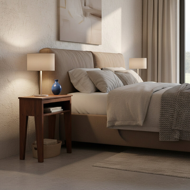 Raw Materials-collectie Factory bedside table - FSC-recycled wood - 50x30x60 cm