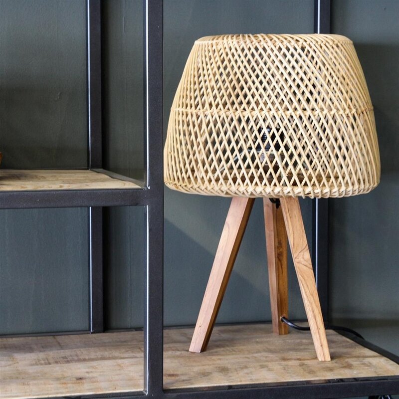 Raw Materials-collectie Maze rotan tafellamp