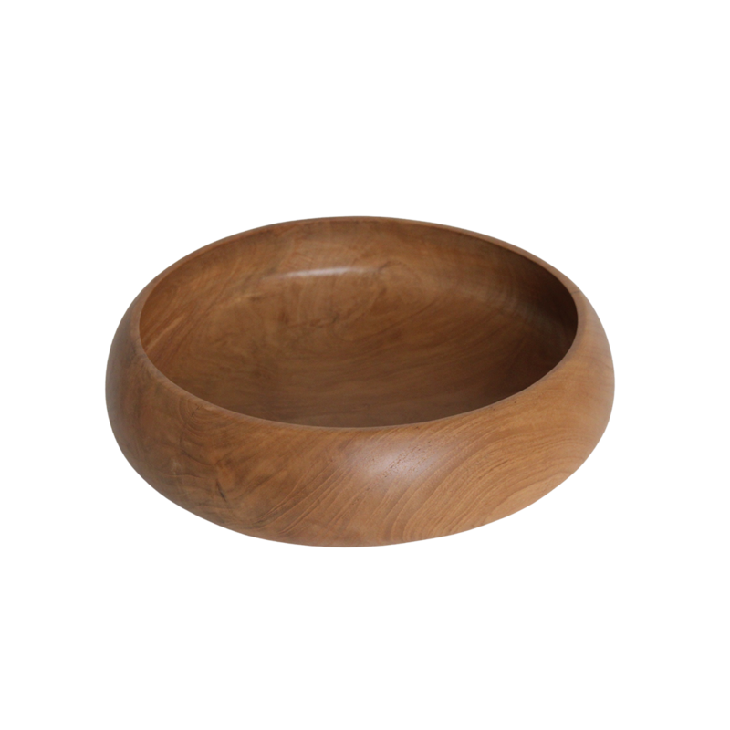 Raw Materials-collectie Teakhouten schaal medium - Ã˜ 30 cm