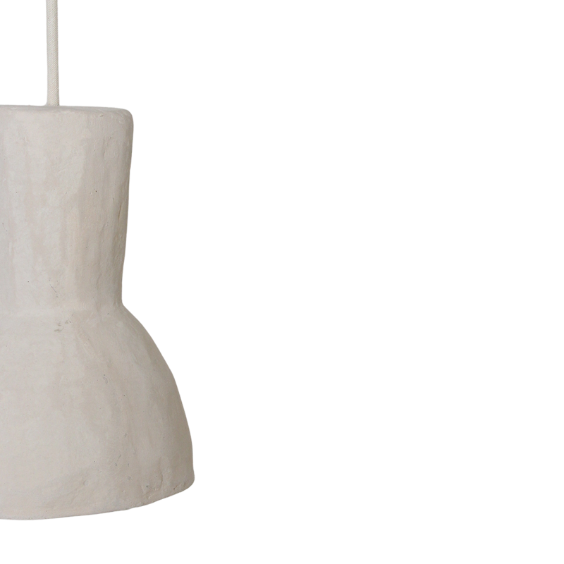 Raw Materials-collectie Moro Chalk Pendant Lamp - 15x15x21.5 cm
