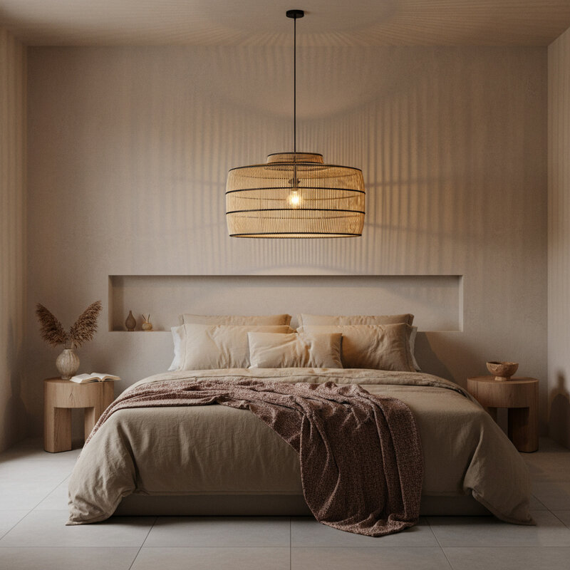 Raw Materials-collectie Stella rotan hanglamp - 61x61x36 cm