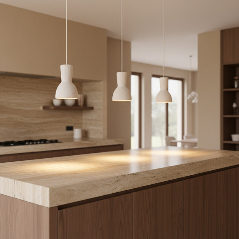 Raw Materials-collectie Chalk hanglamp Moro - 15x15x21,5 cm